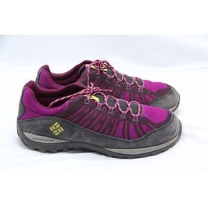 Columbia Hiking Shoes Womens Sz 5 Purple Techlite Omni-Grip Sneakers BY2059-530